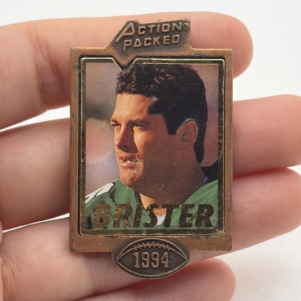 Action Packed Walter Brister Philadelphia Eagles NFL Football Lapel Hat Pin